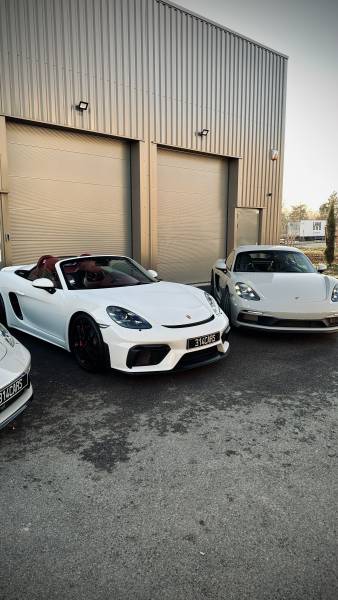 Traitement hydrophobe capote Porsche Spyder – Gtechniq Loire