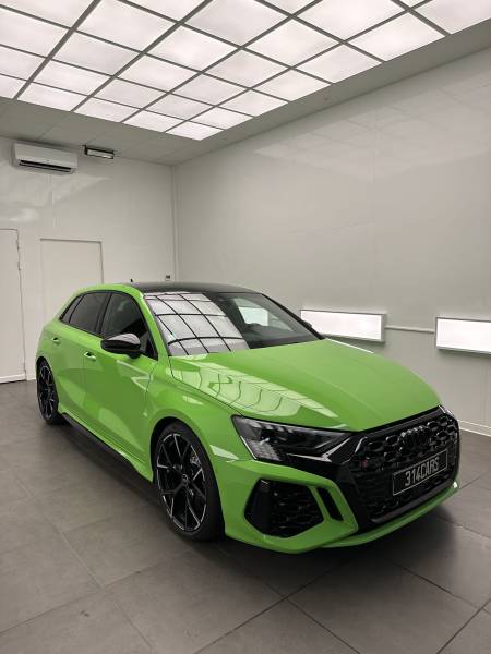 protéger audi rs3 vert Kyalami Roanne