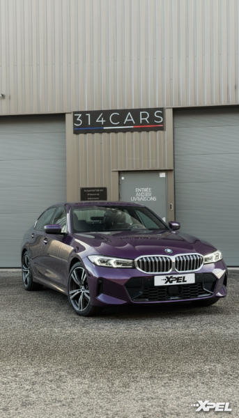 314CARS installe le PPF XPEL coloré, incluant des teintes comme BMW Ultraviolet